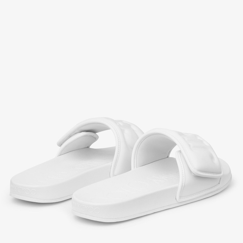 JIMMY CHOO Fitz/M
White Puffed Logo Lycra Slides outlook