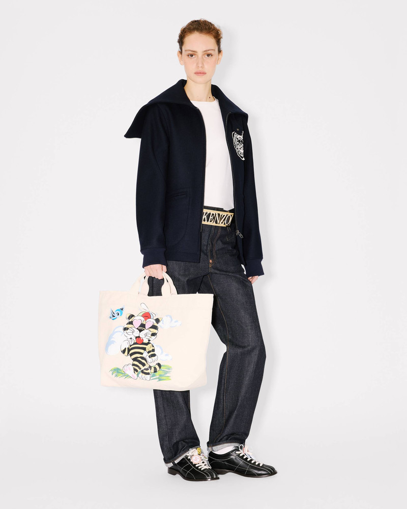 'KENZO Cartoon' large tote bag in canvas 5