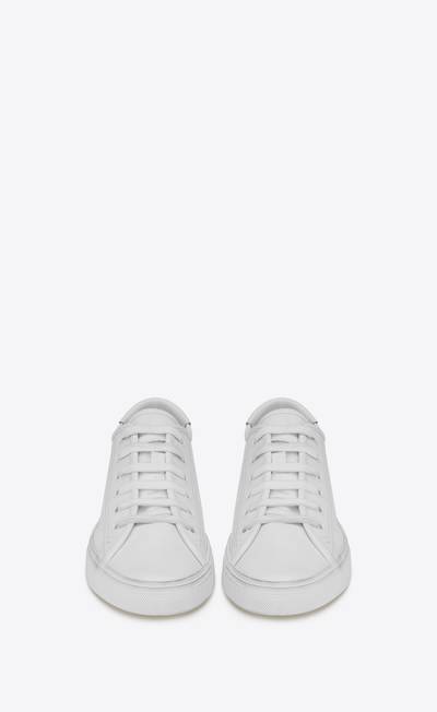 SAINT LAURENT malibu sneakers in smooth leather outlook