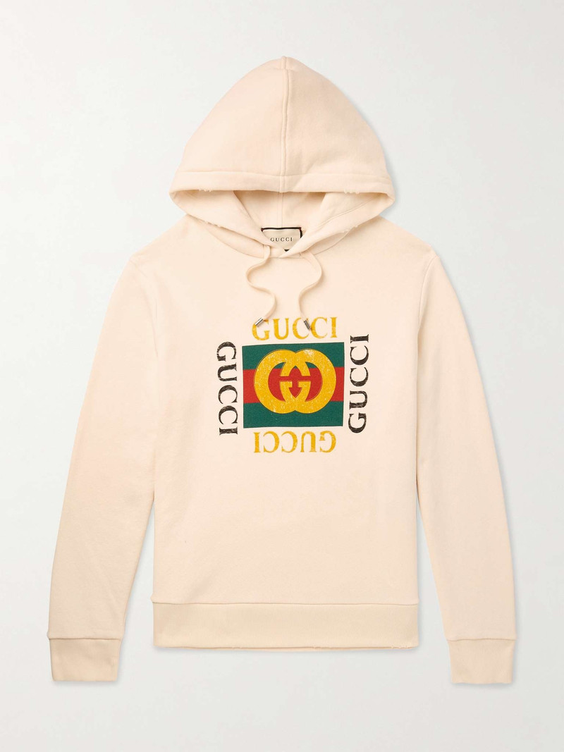 Logo-Print Cotton-Jersey Hoodie - 1