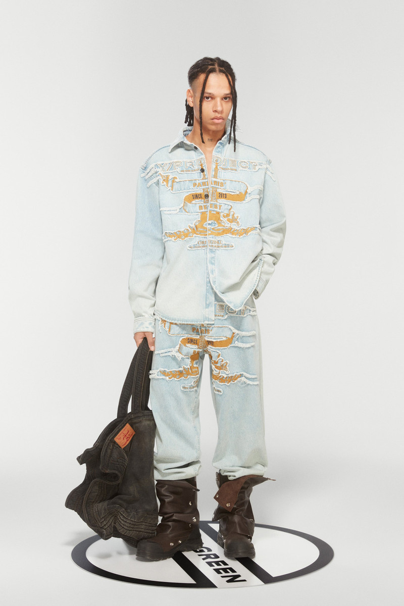 Y/Project EVERGREEN PARIS' BEST PATCH DENIM SHIRT outlook