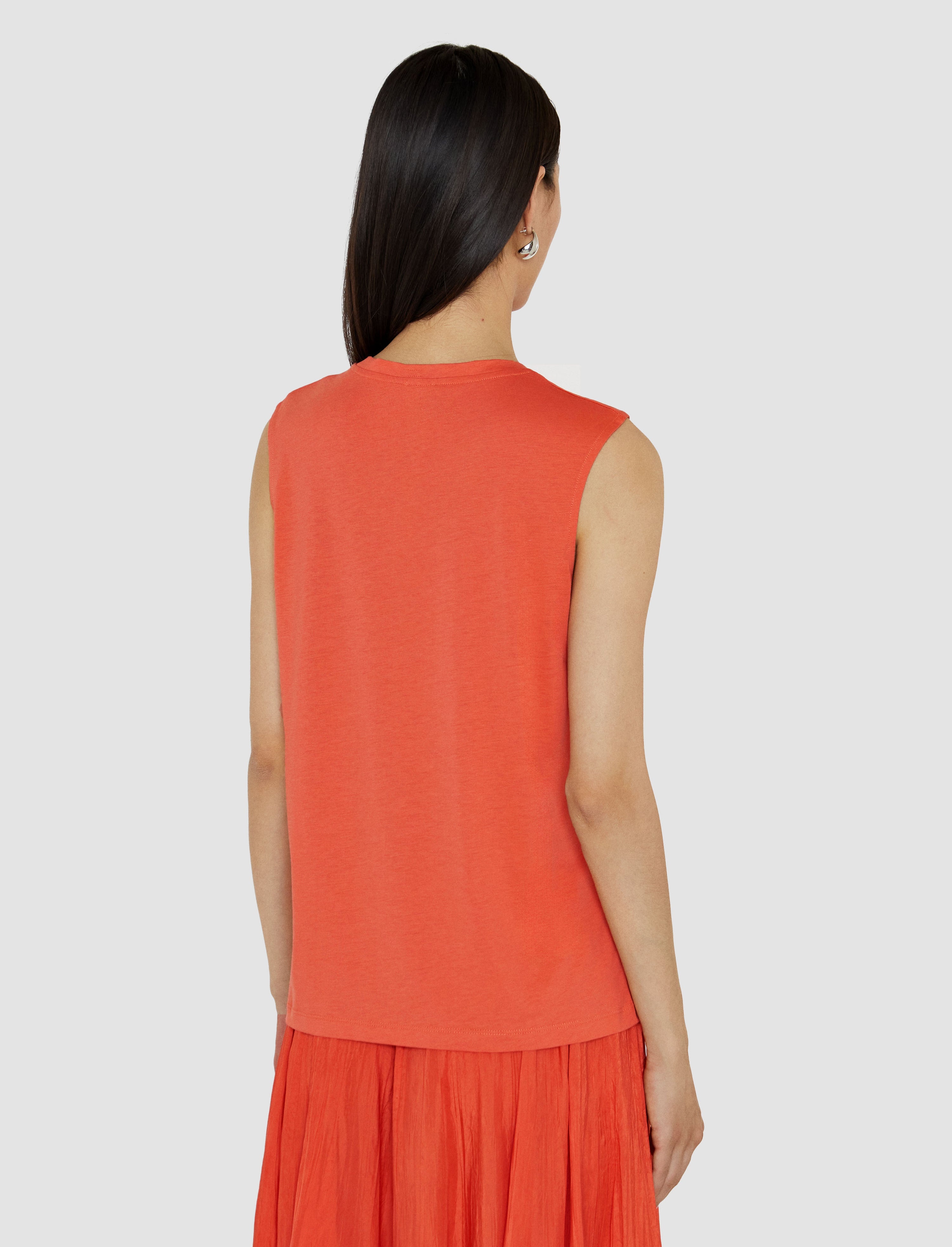 Cotton Silk Jersey Tank Top - 4