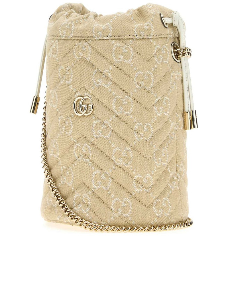GUCCI GG Marmont Small Bucket Bag in Denim outlook