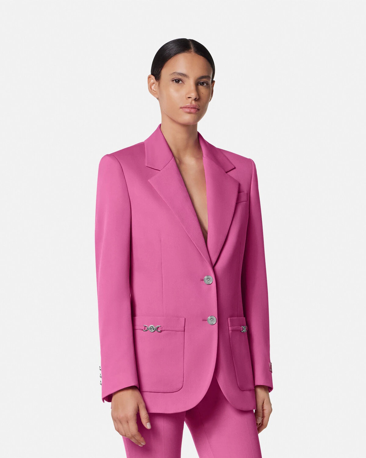 Underwater Barocco Wool Boxy Blazer - 4