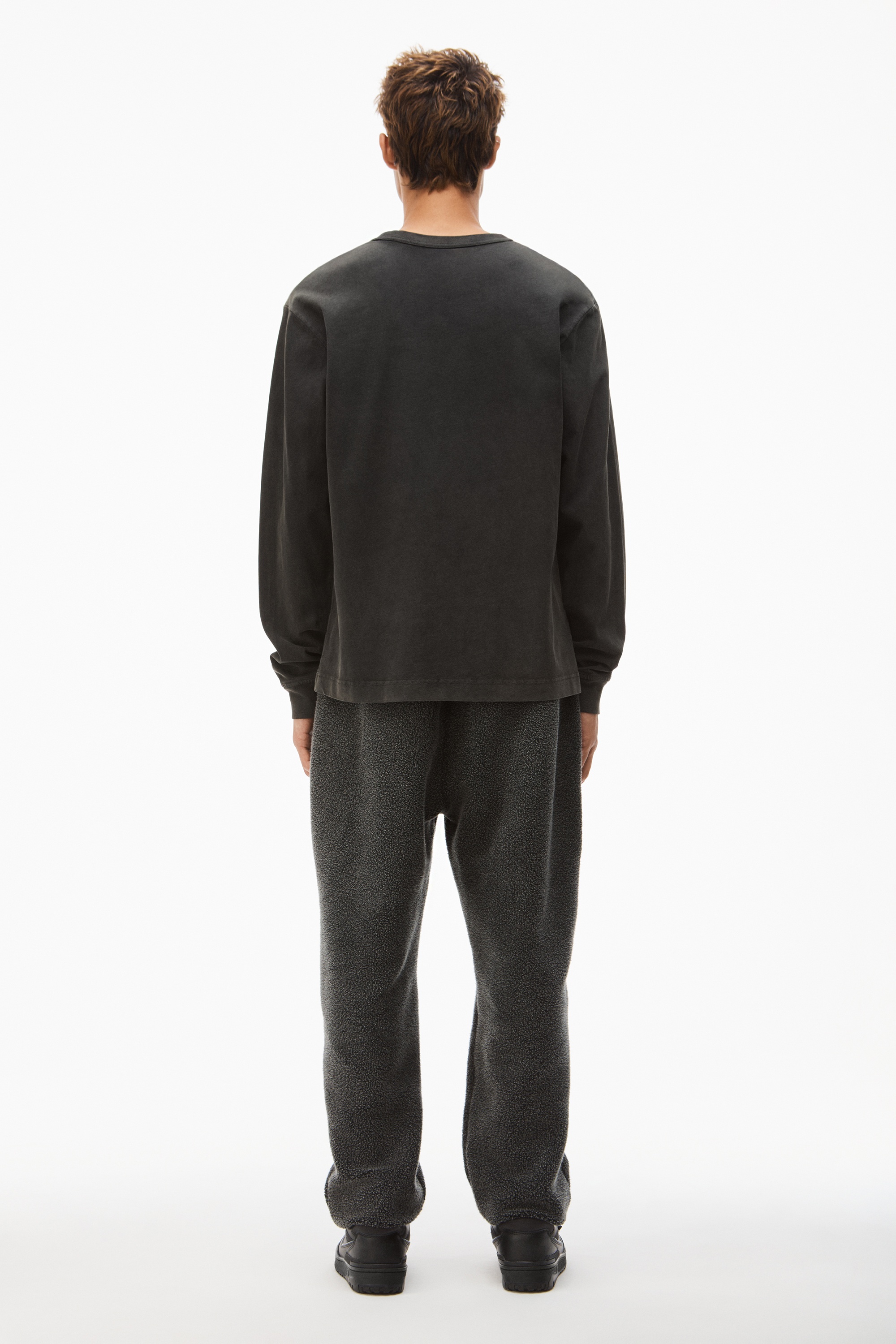 LONG-SLEEVE TEE IN ACID WASH JERSEY - 4