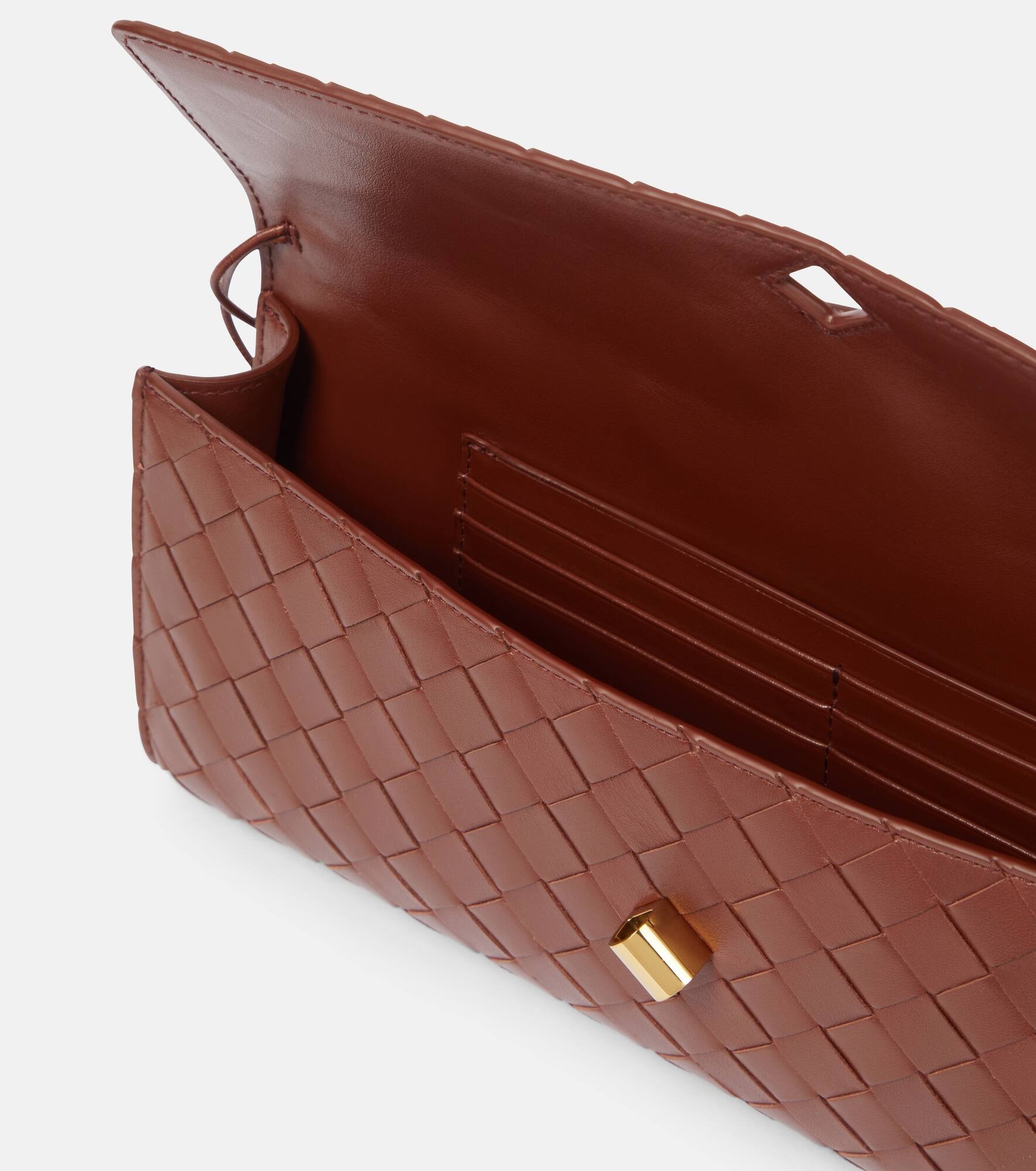 Andiamo Knot Intrecciato leather clutch - 3