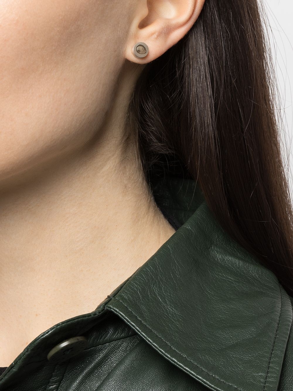 diamond-encrusted single earring - 2