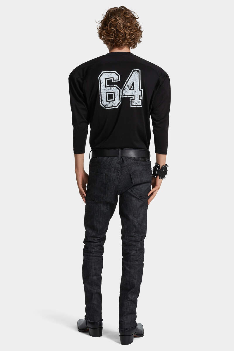 BLACK RINSE WASH COOL GUY JEANS - 4