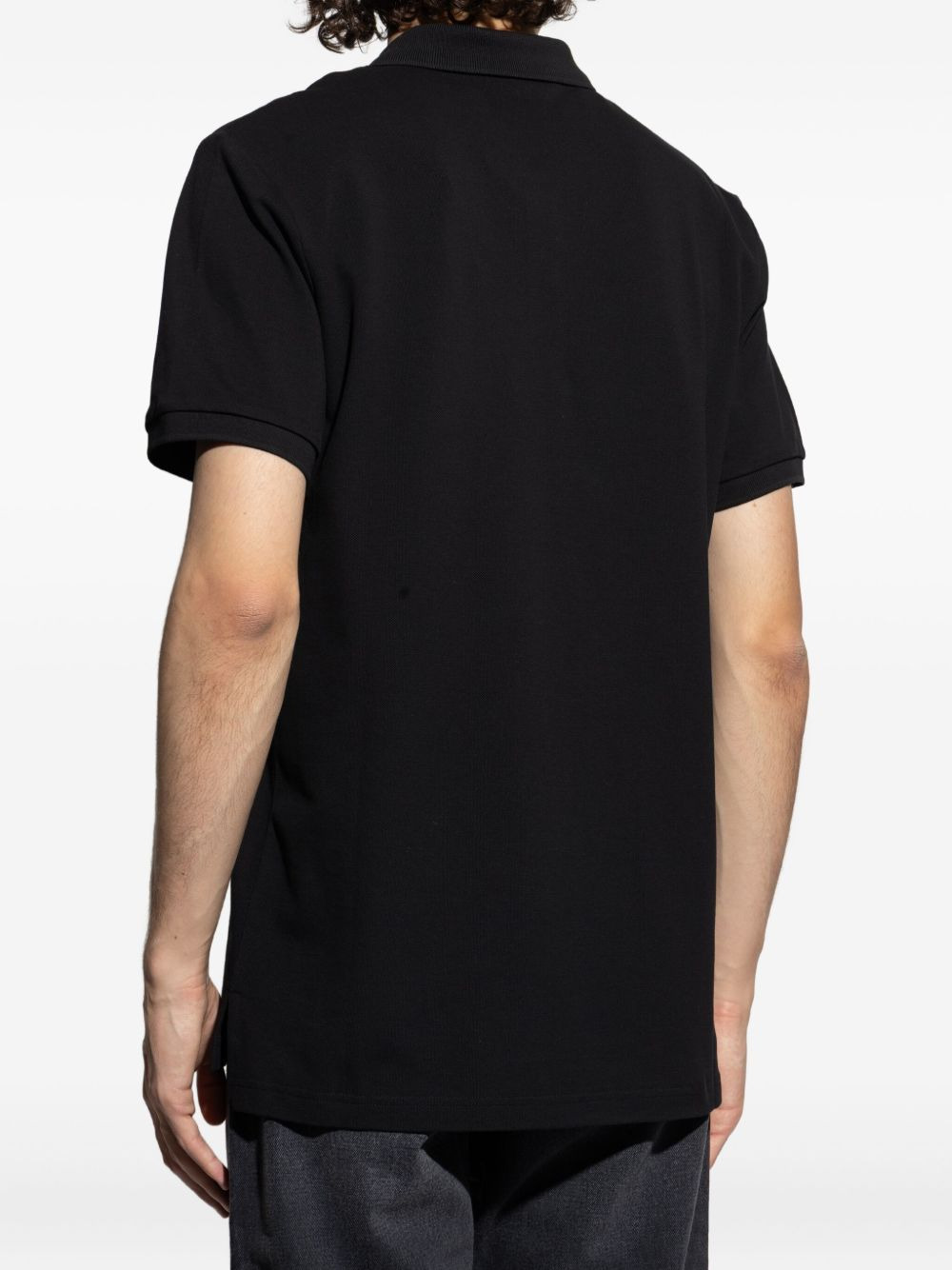 logo-embroidered polo shirt - 4