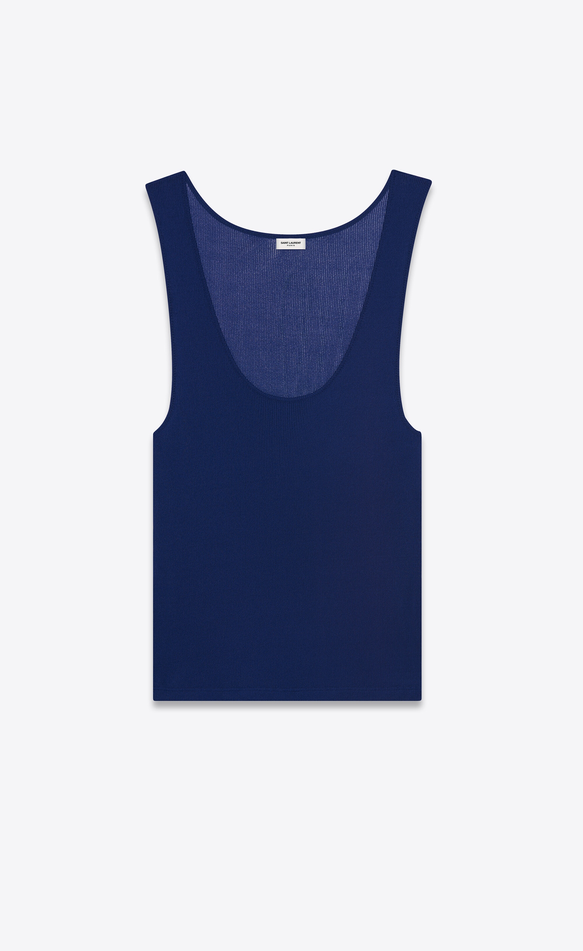 tank top in ribbed jersey crepe - 1