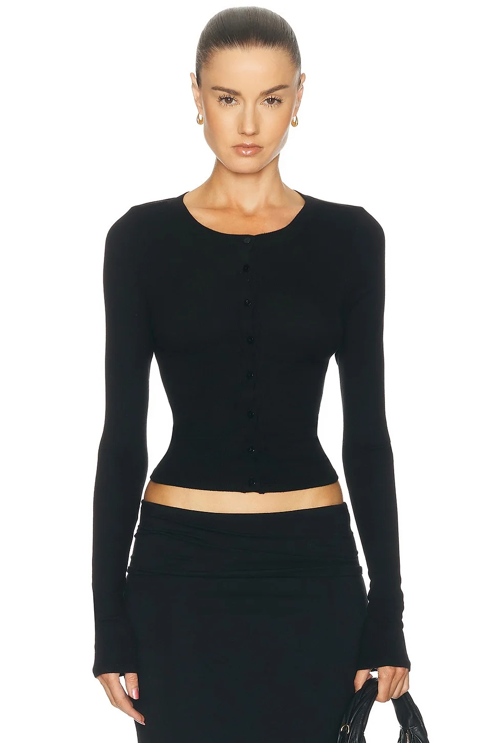 Silk Rib Essential Cardigan - 1