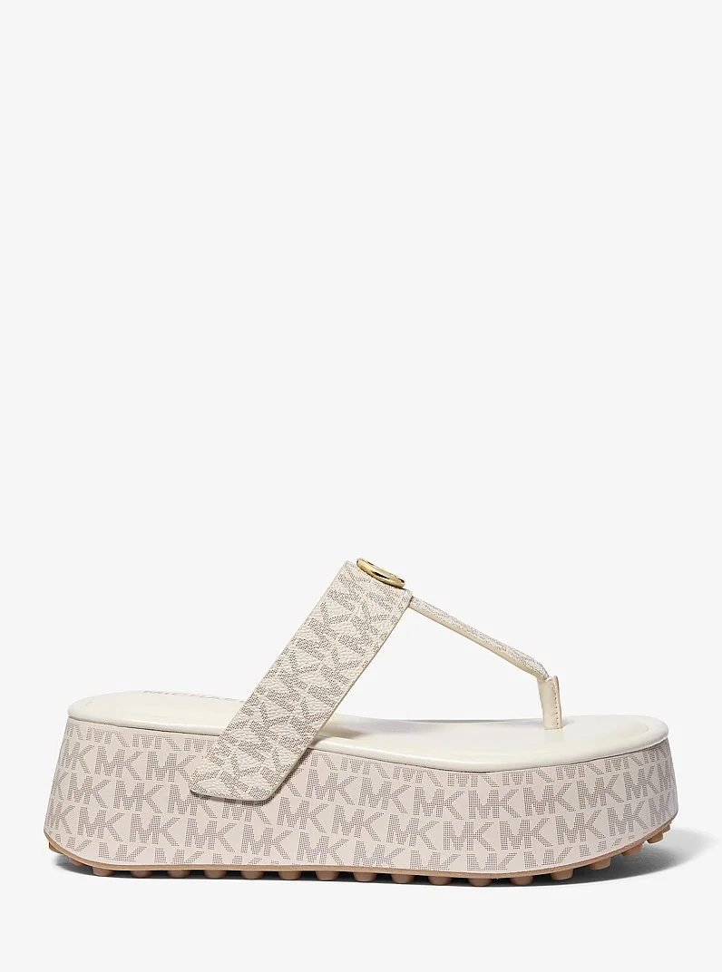 Koya Signature Logo Platform Flip Flop - 1