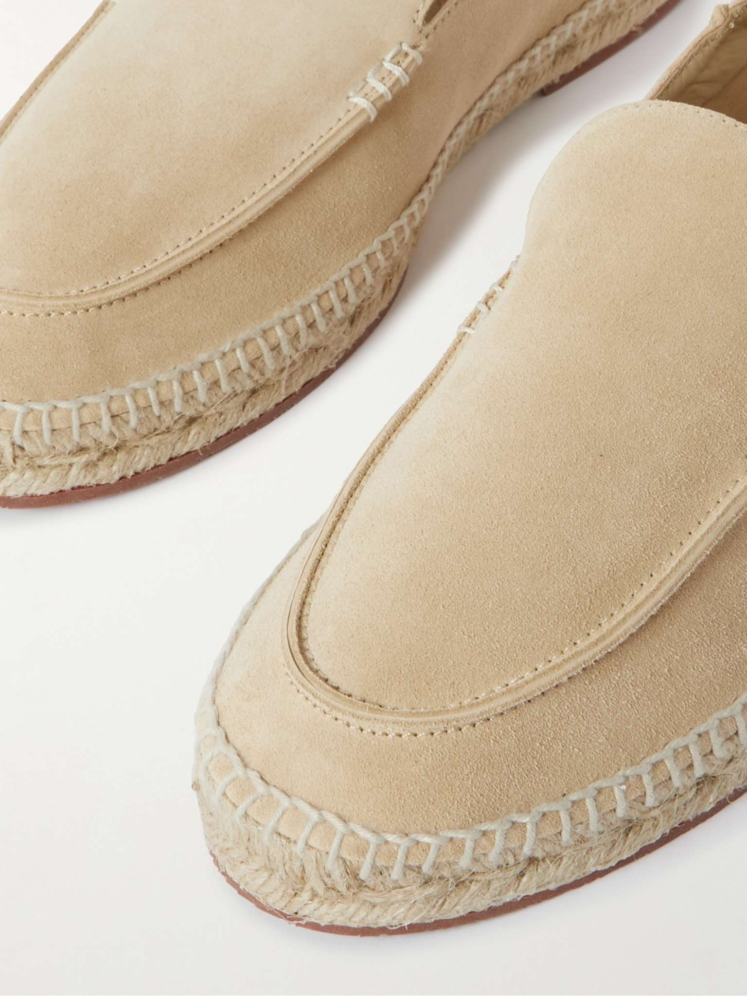 Seaside Walk Collapsible-Heel Suede Espadrilles - 6