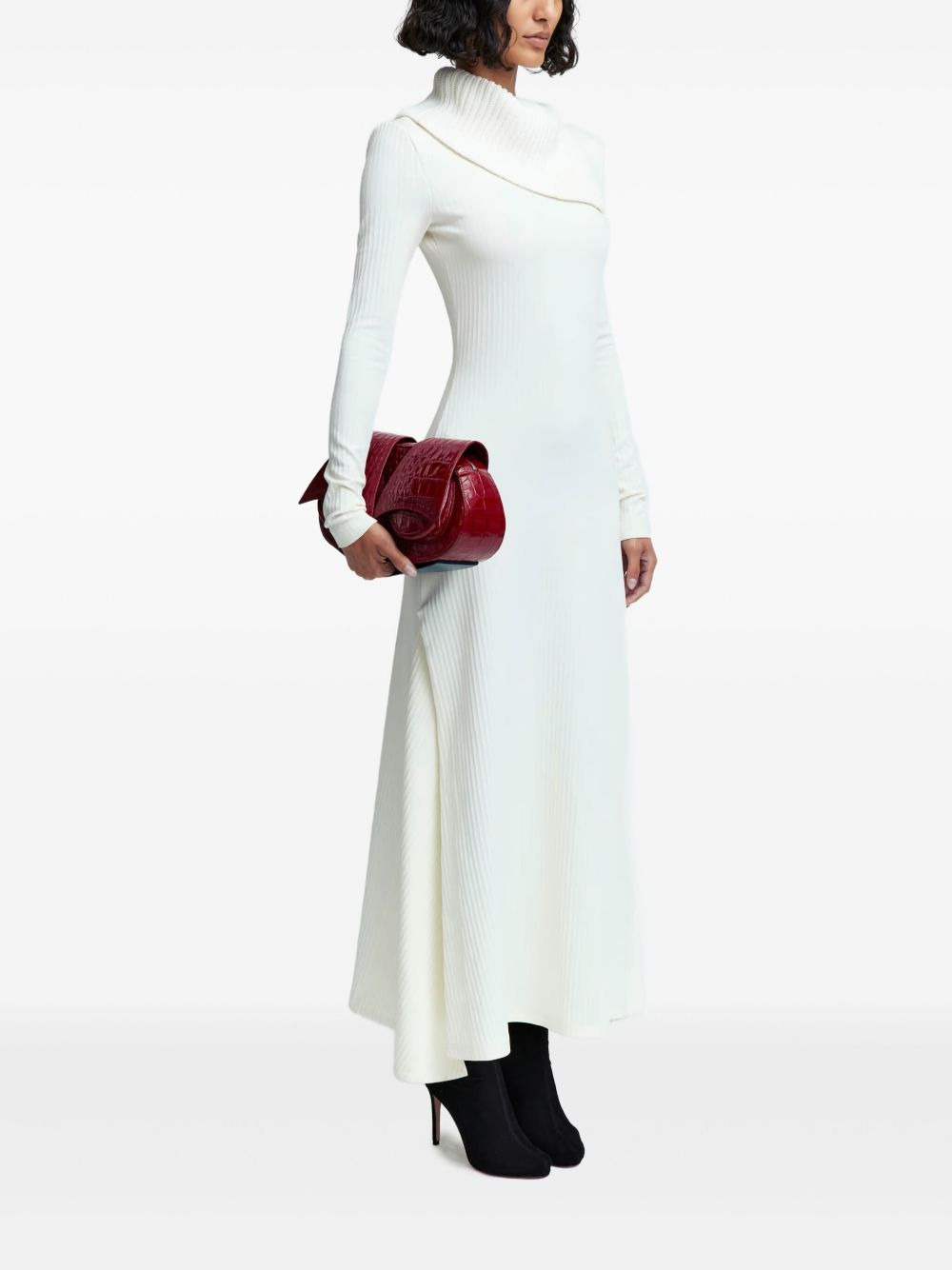 Gitsie ribbed-jersey midi dress - 3