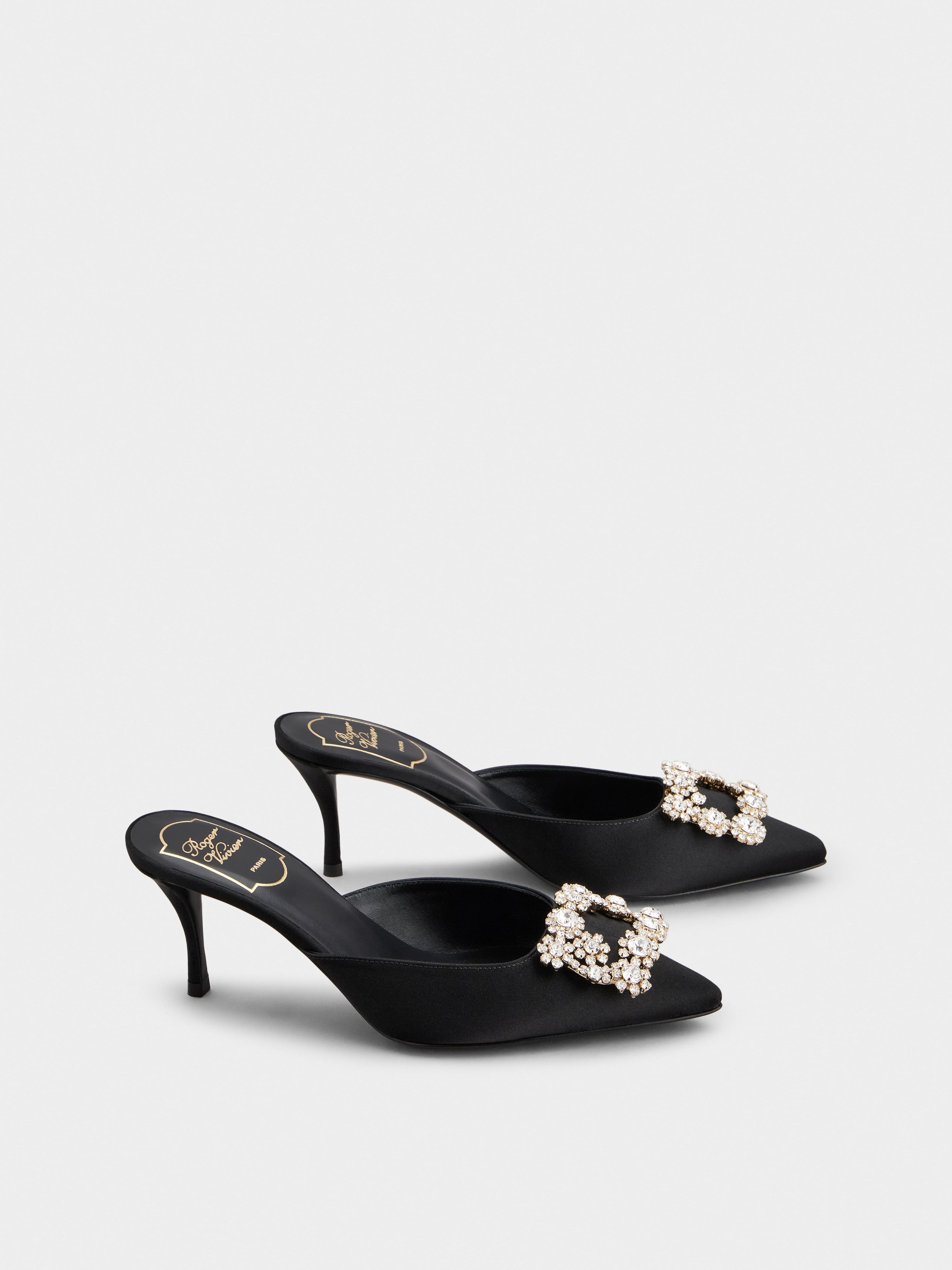 Efflorescence Mules in satin - 2