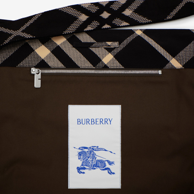 Medium Check Trench Tote 7