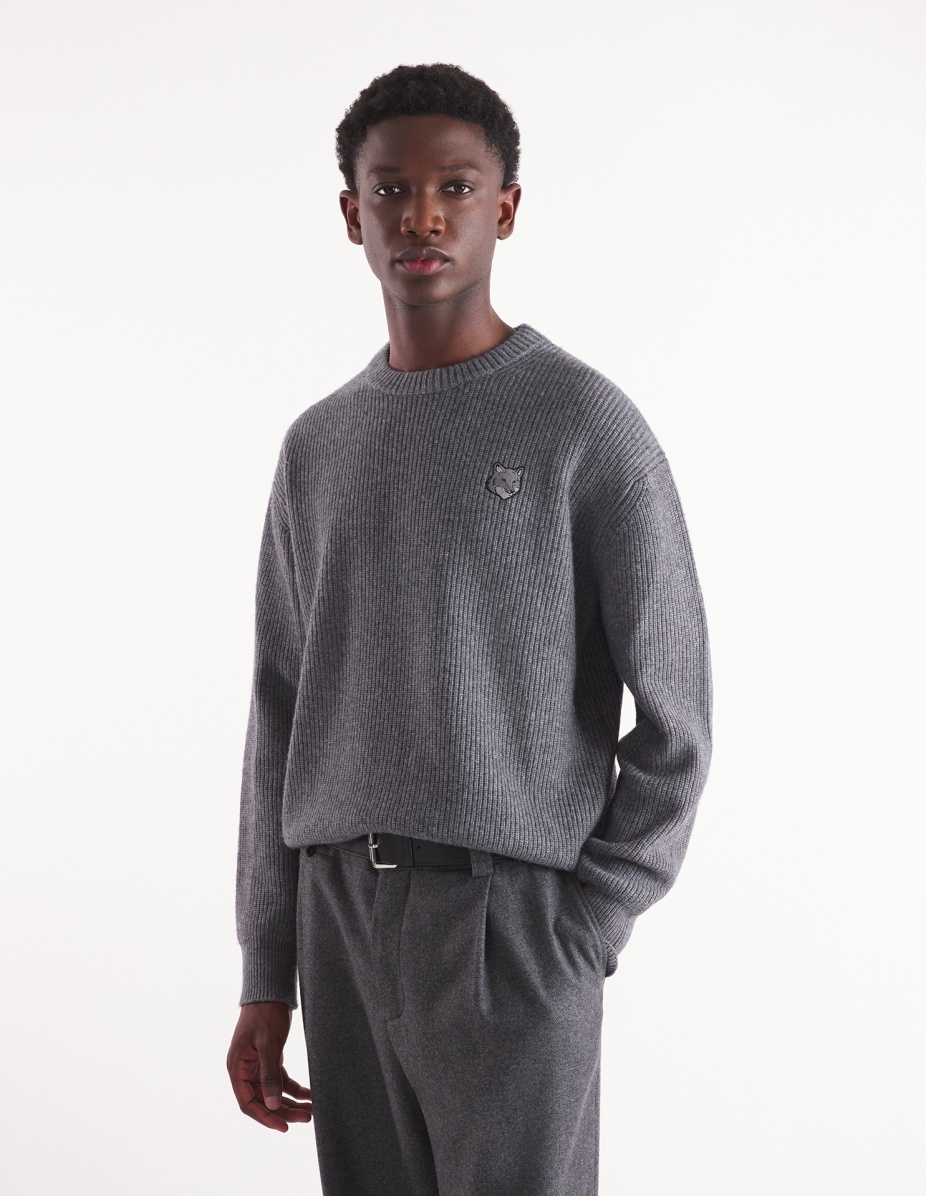 BOLD FOX HEAD PATCH COMFORT RIBBED JUMPER - 3