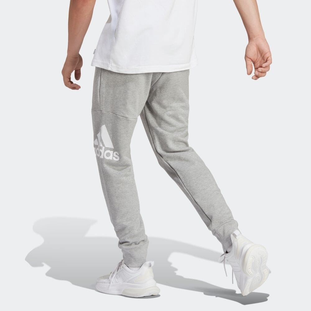 adidas Essentials French Terry Tapered Cuff Logo Pants 'Grey' HA4345 - 3