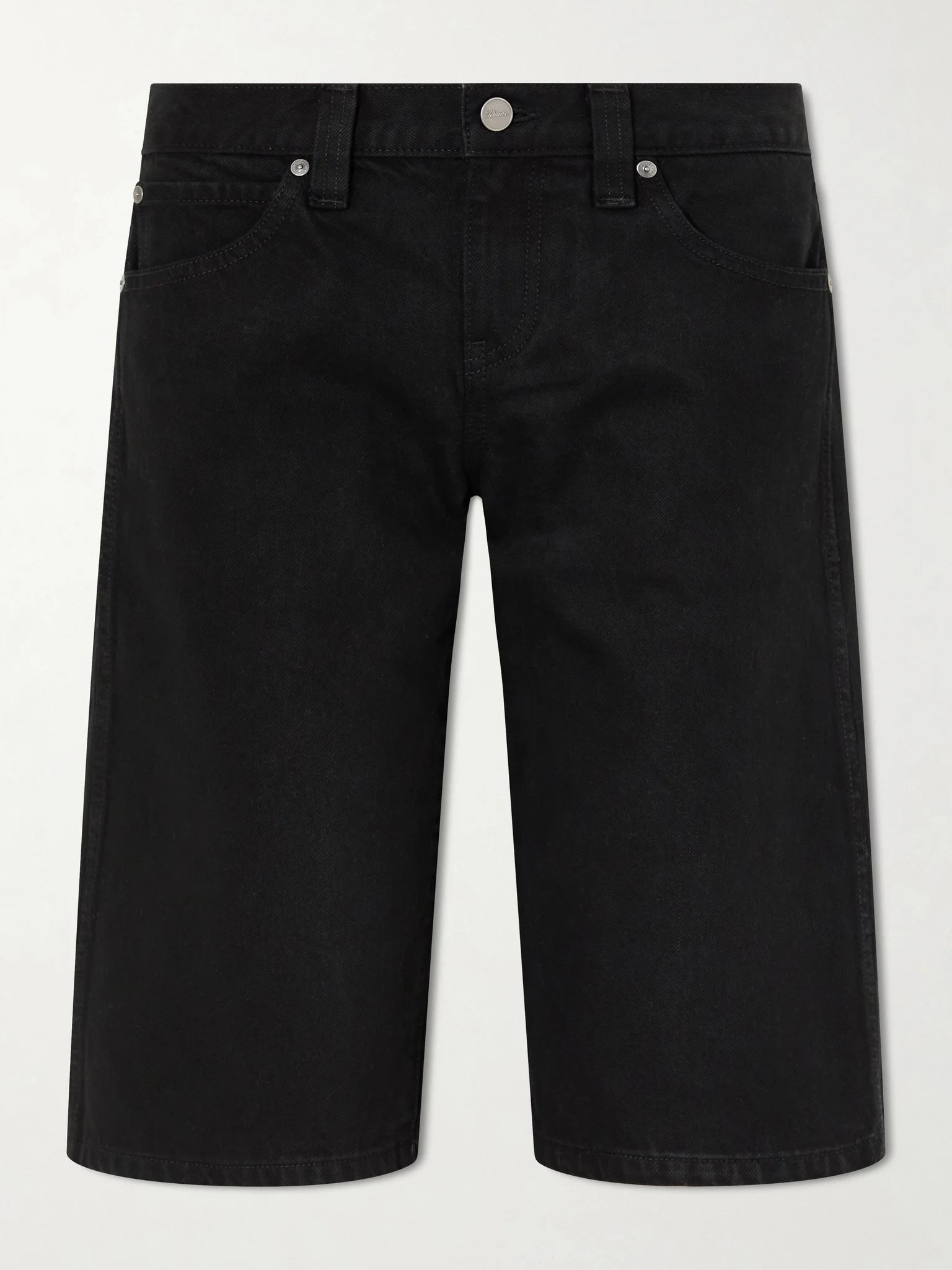 Kinga straight-leg denim pants Black - 1