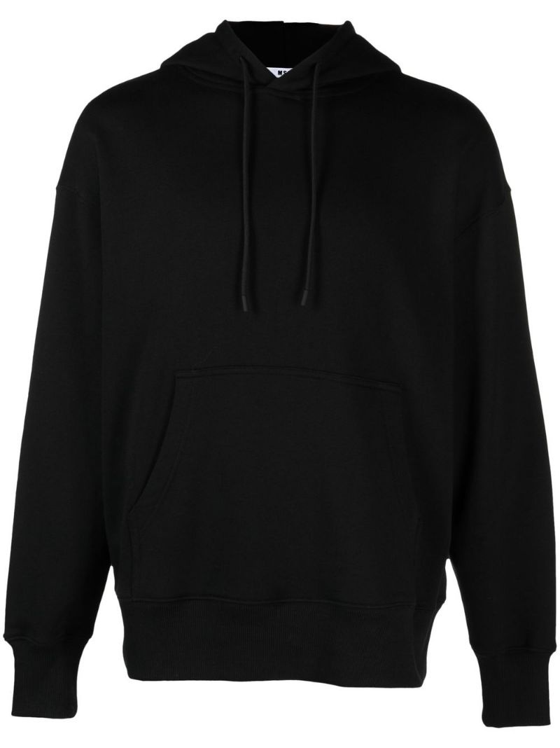 logo-print long-sleeve hoodie - 1