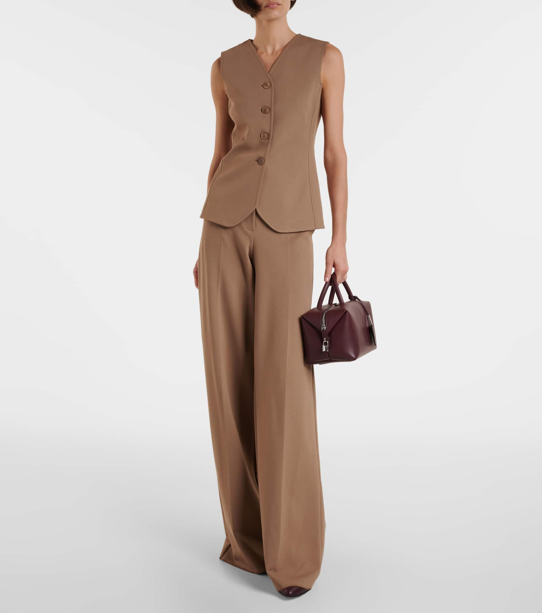 Holdall Medium leather tote bag - 5