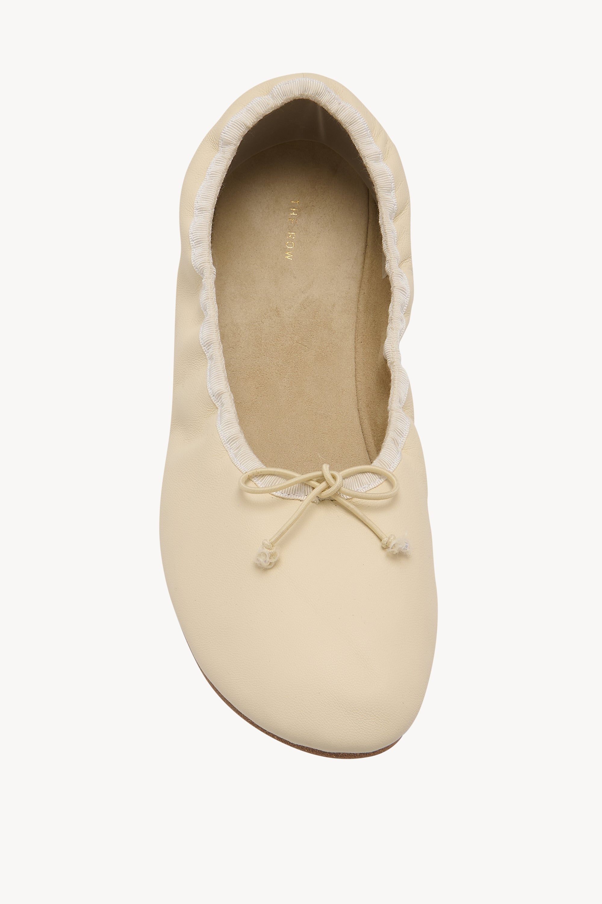 Round Ballet Flat in Leather - 3