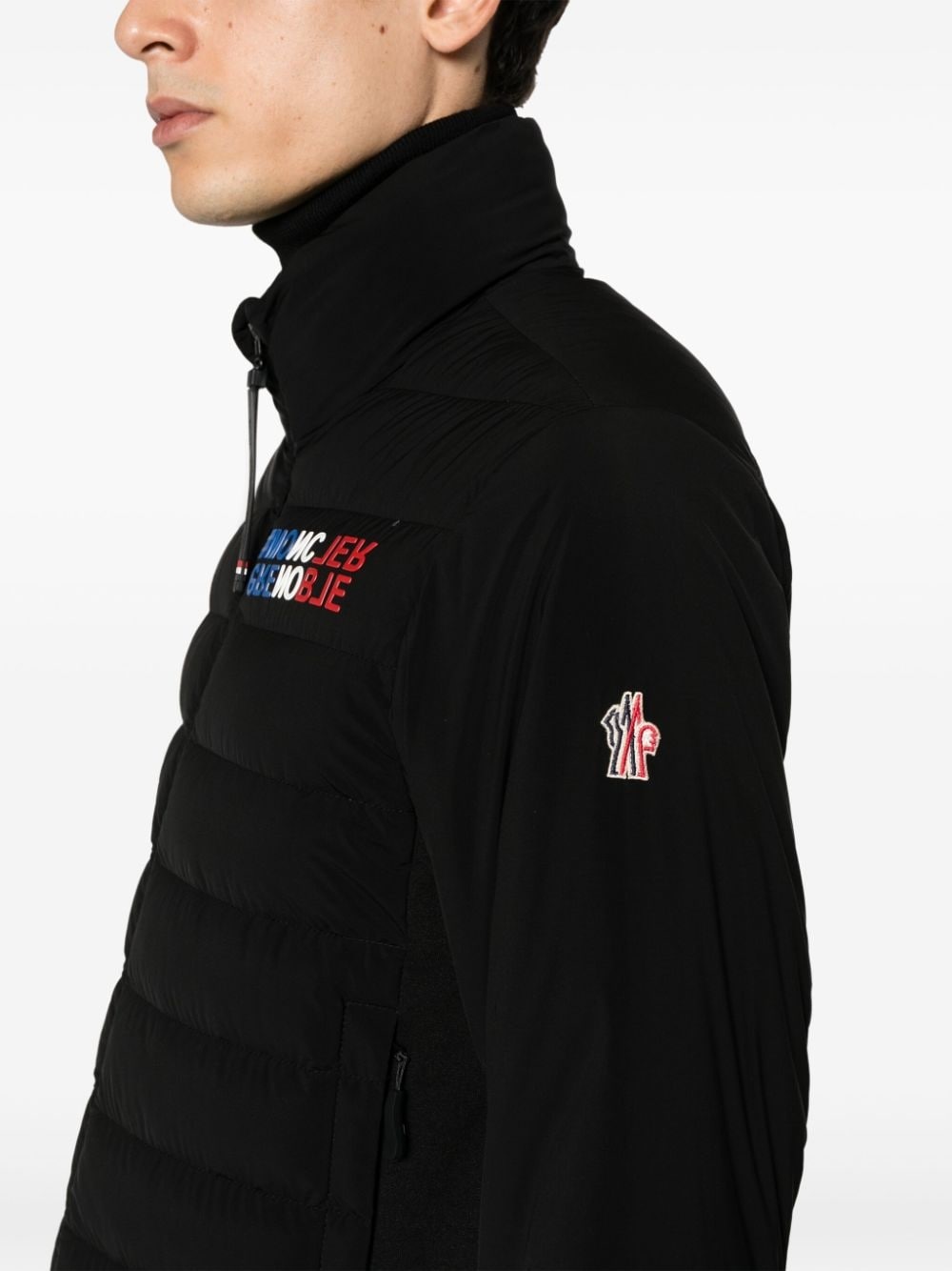 Crepol logo-embossed down jacket - 5