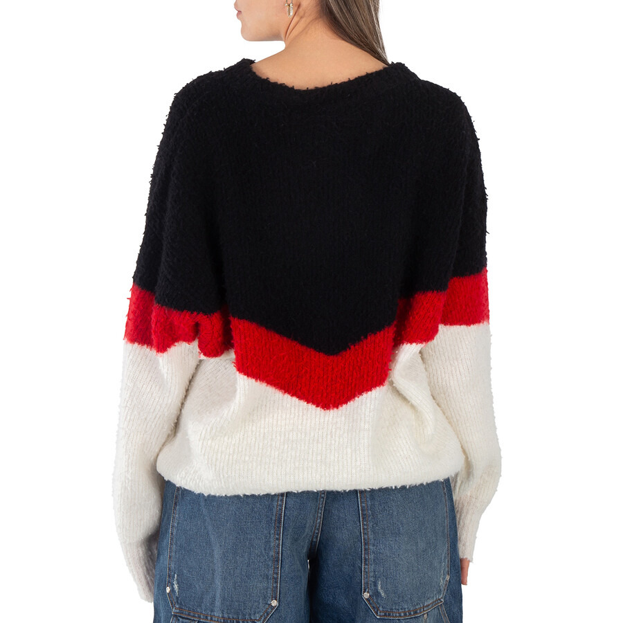 Stella McCartney Ladies Multi Chevron Stripe Cape Jumper - 3