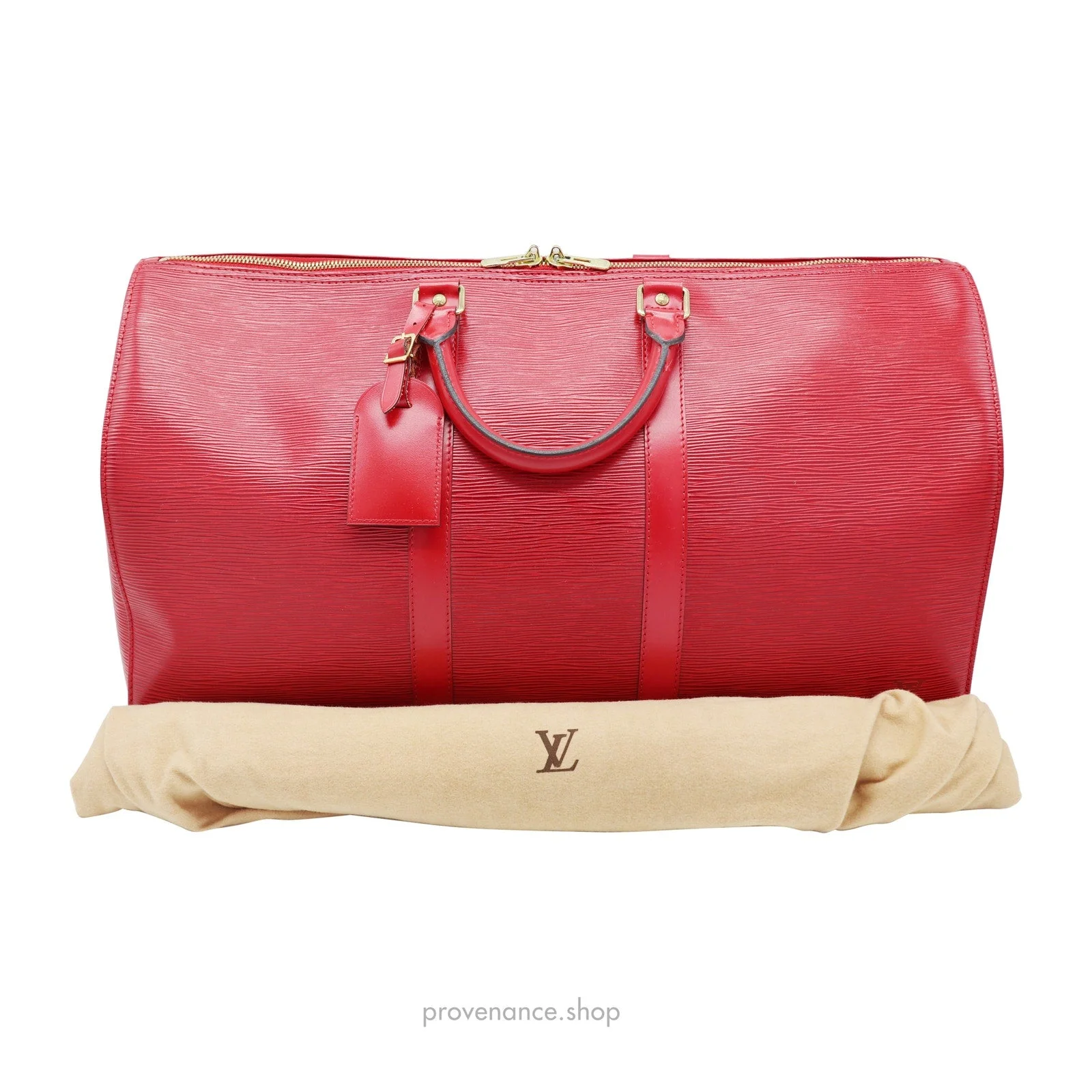 Keepall 50 Bag - Red Epi Leather - 1