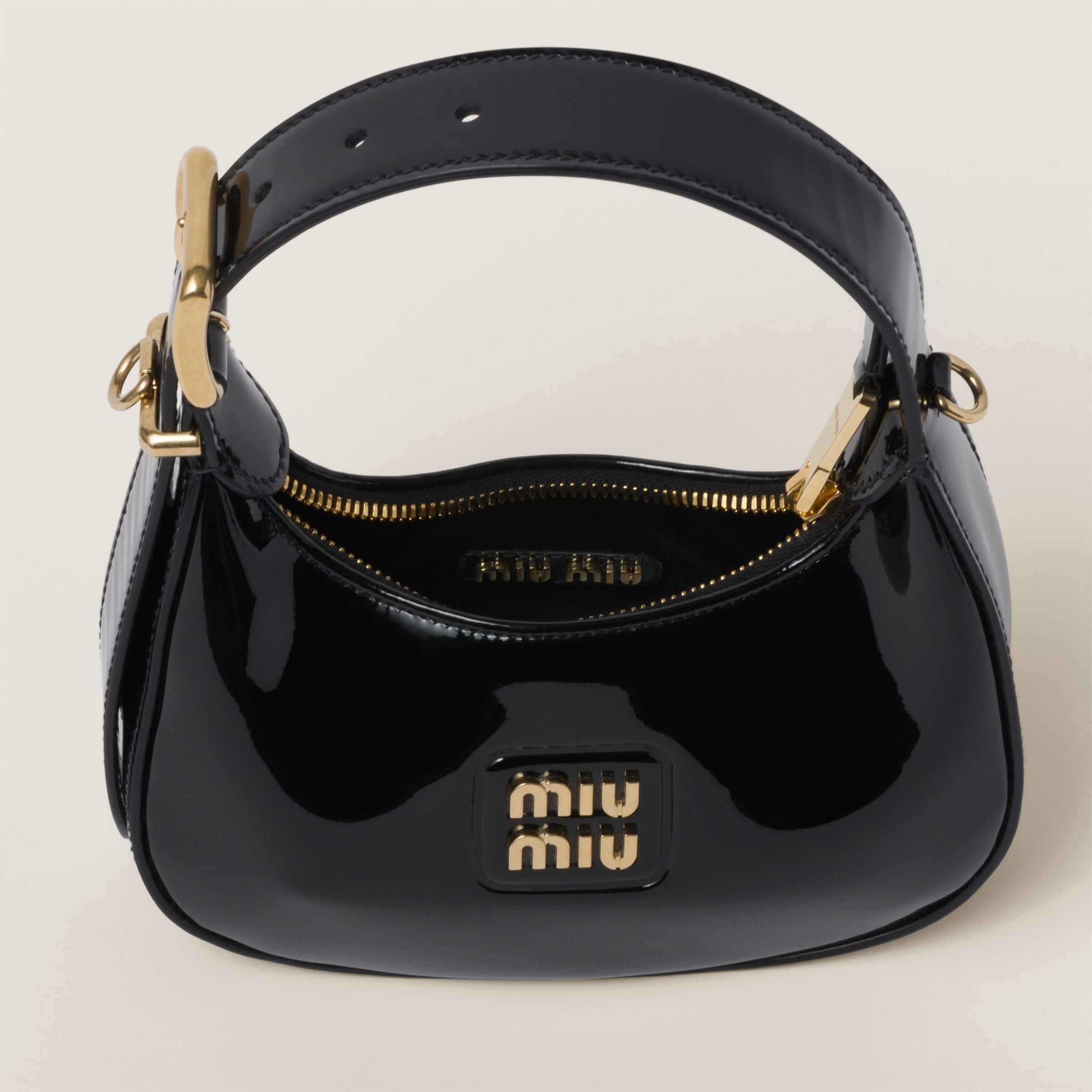 Patent leather hobo bag - 6