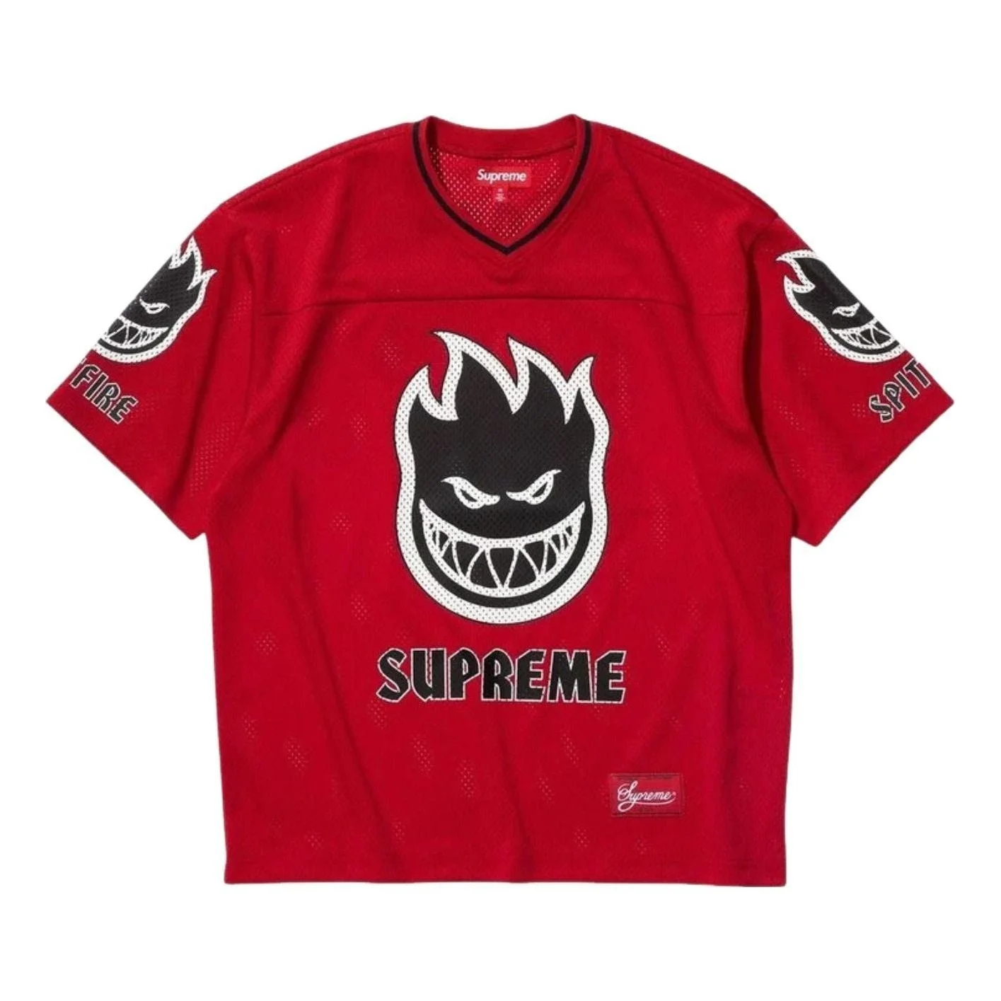 Supreme x Spitfire SS26 Football Jersey 'Red' SUP-SS26-338-RED - 1