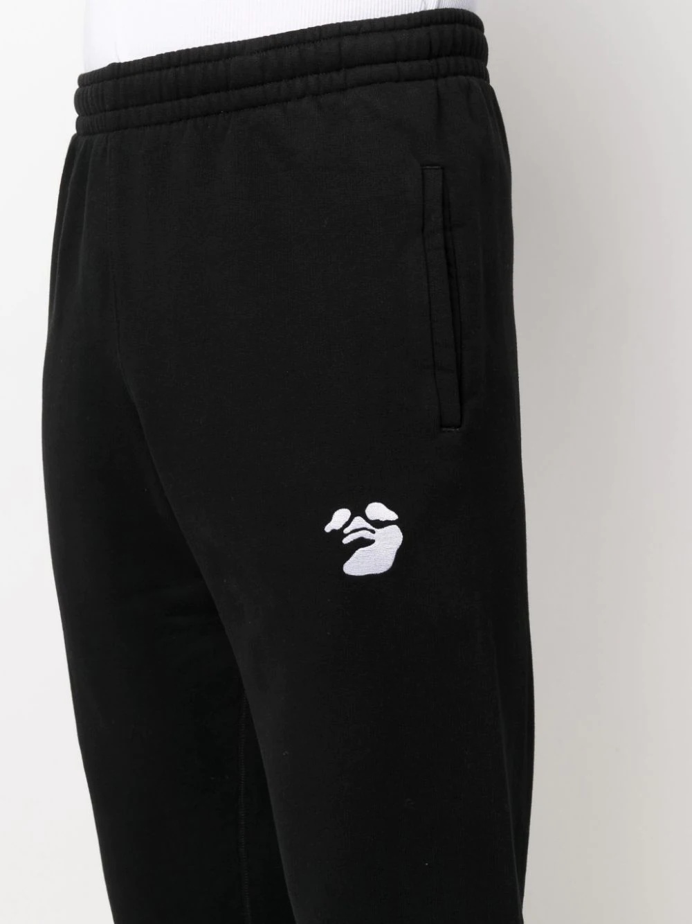 logo-print cotton track pants - 5