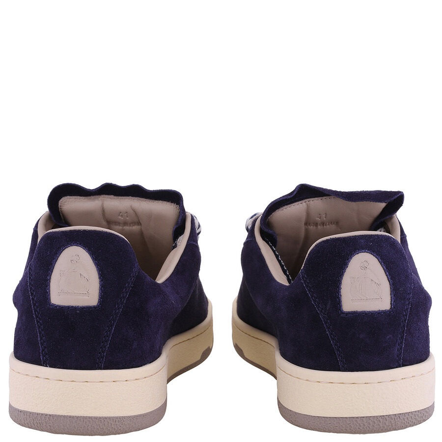 Lanvin Curb Lite Suede Low-Top Sneakers - 4