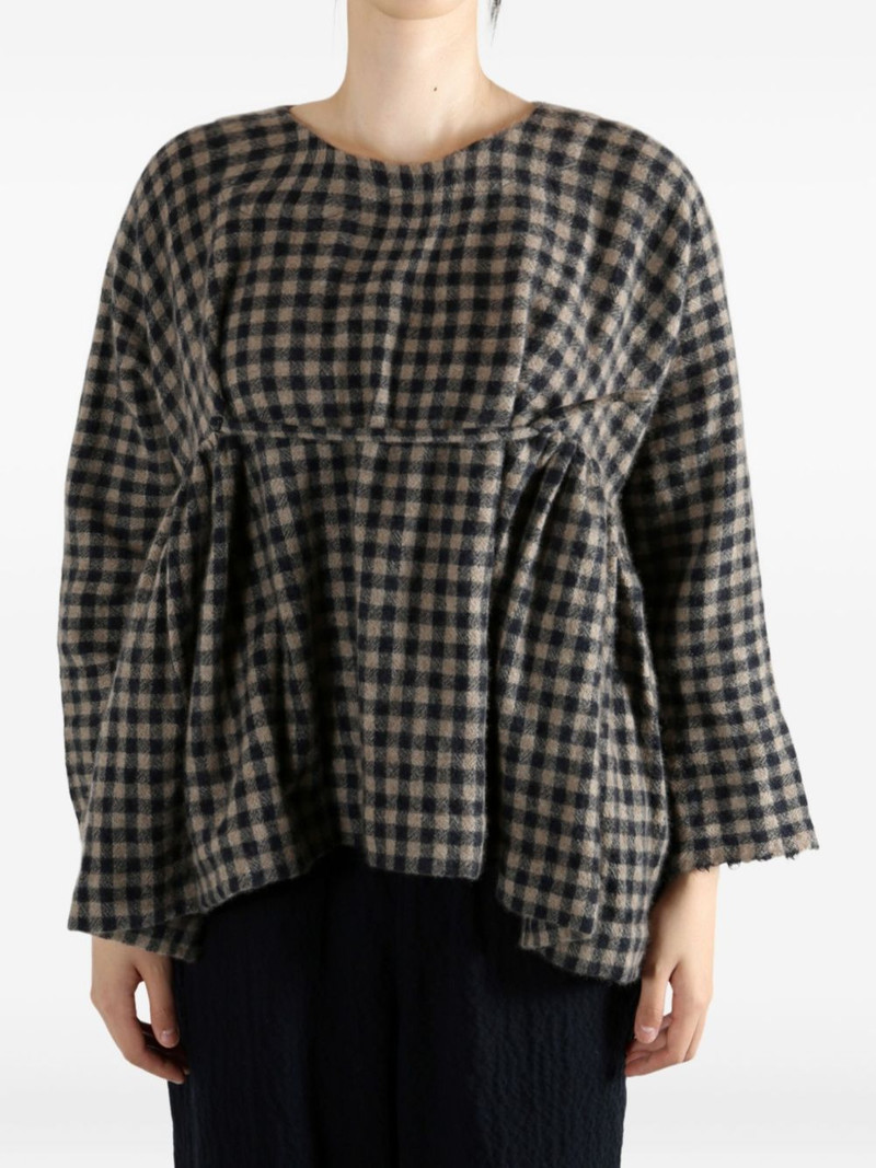 Daniela Gregis checked blouse outlook