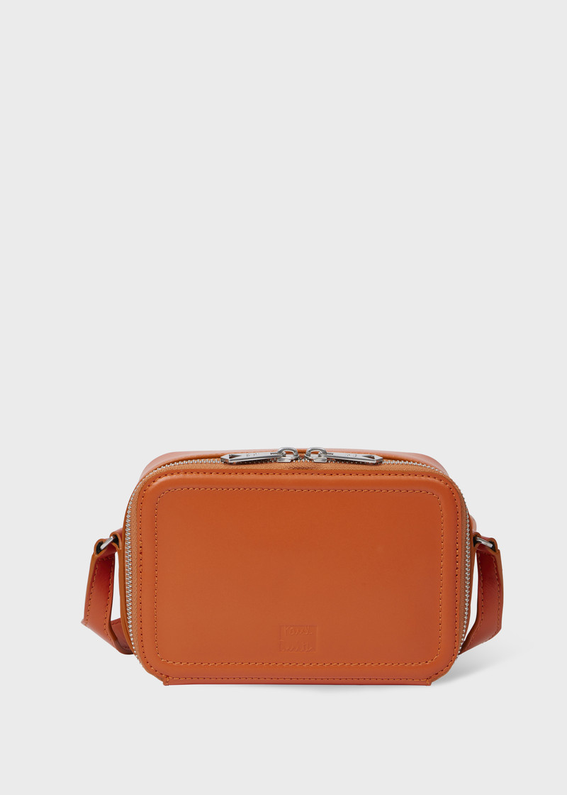 Orange Leather Flight Bag 1
