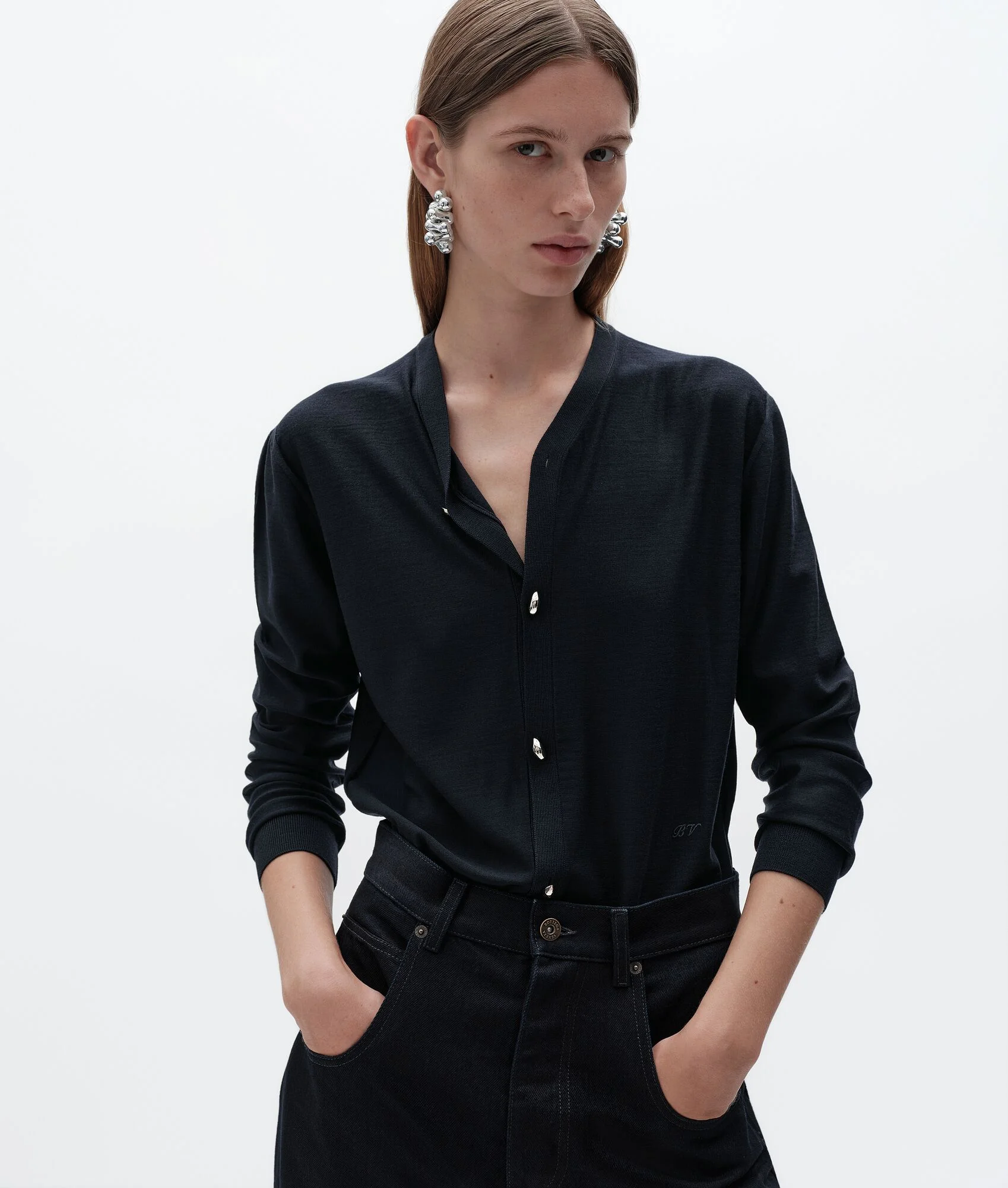 Wool Underpinning Cardigan - 1