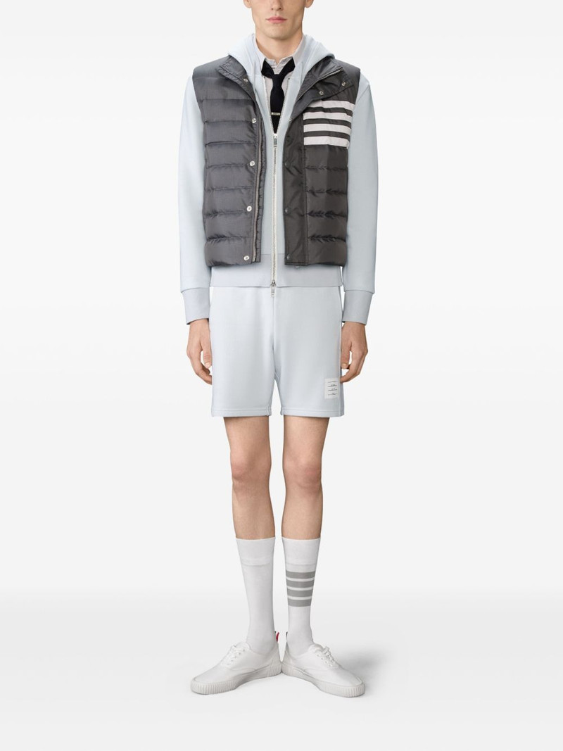 Thom Browne loopback four-bar track shorts outlook
