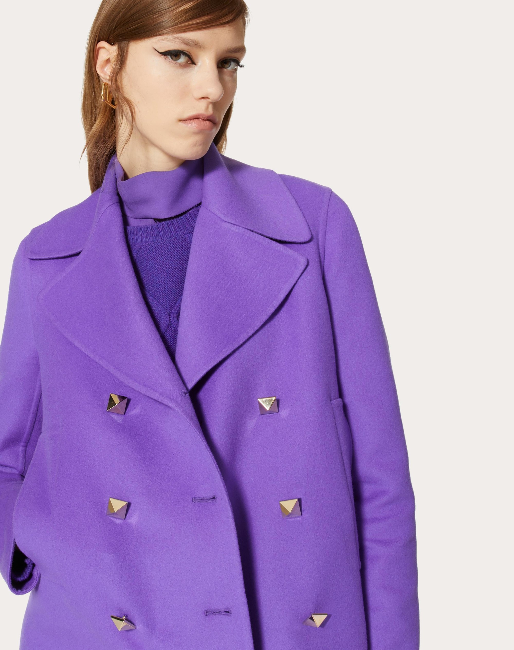 COMPACT DRAP PEACOAT - 5
