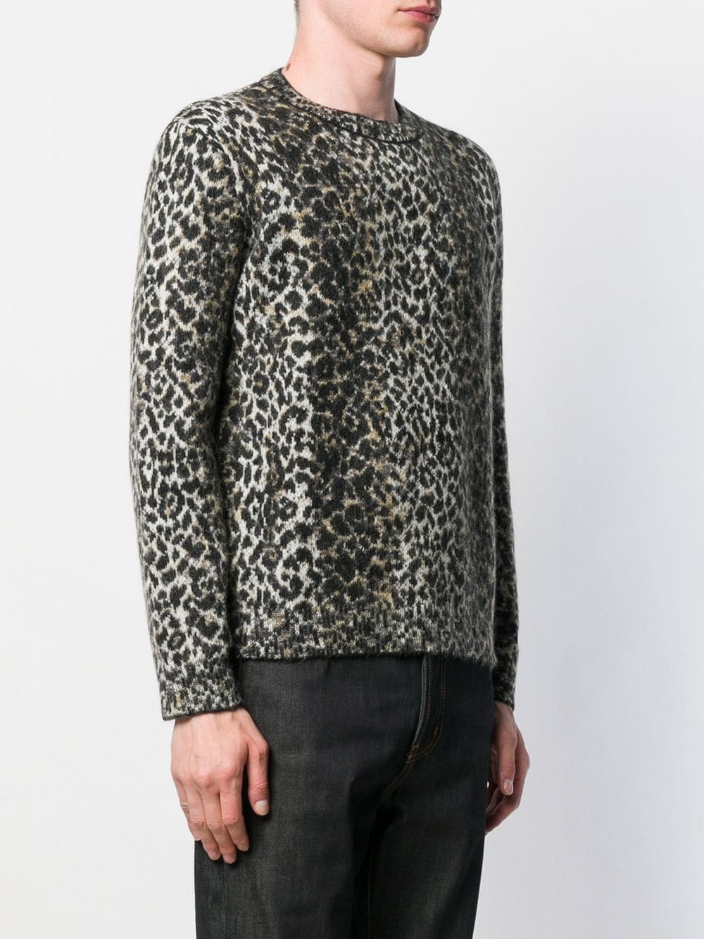 intarsia leopard knitted jumper - 3