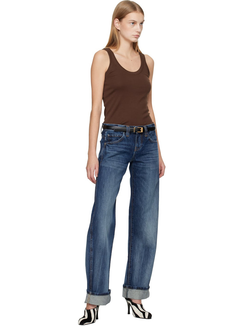 KHAITE Black Manhattan Belt outlook