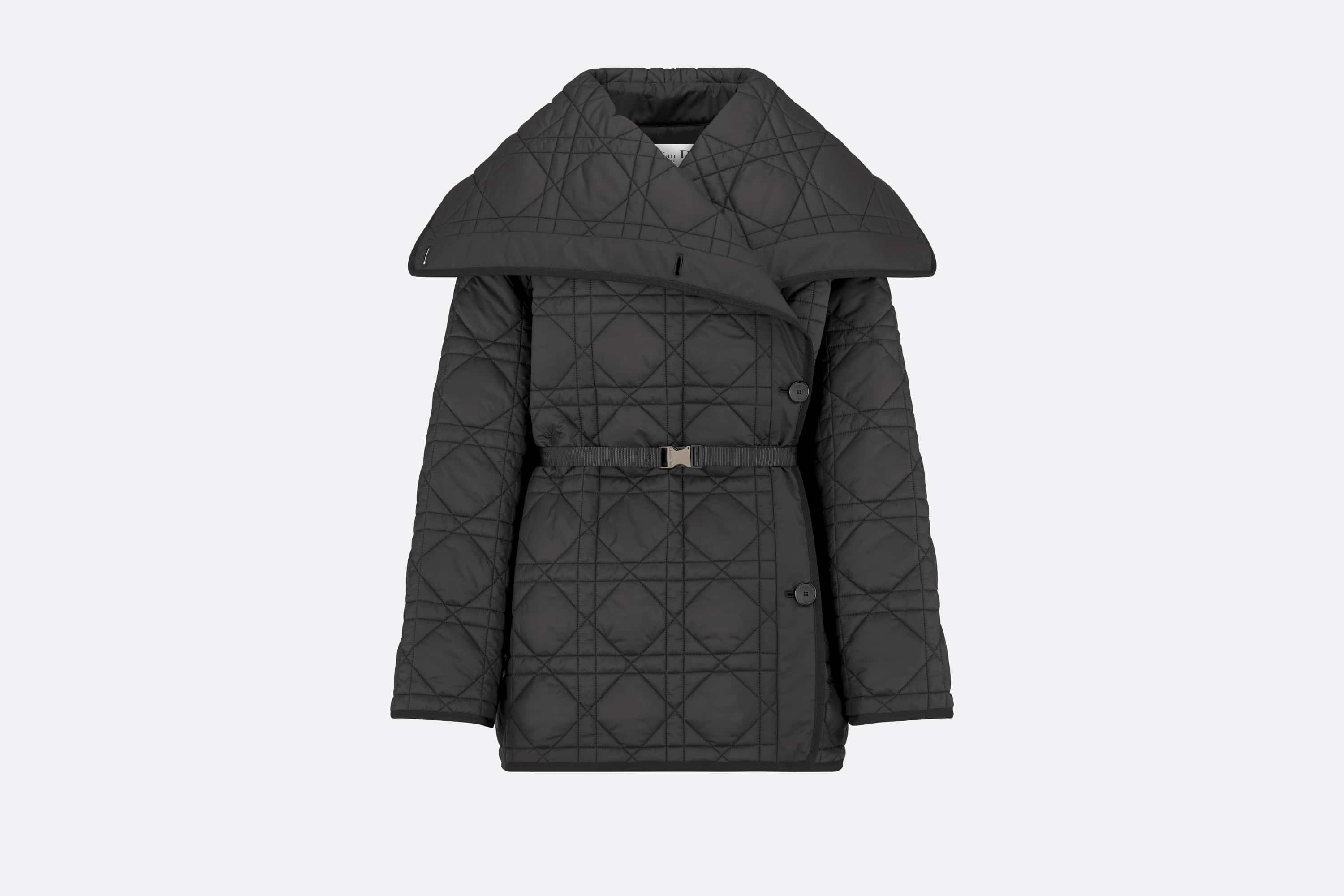 Macrocannage Belted Peacoat - 1