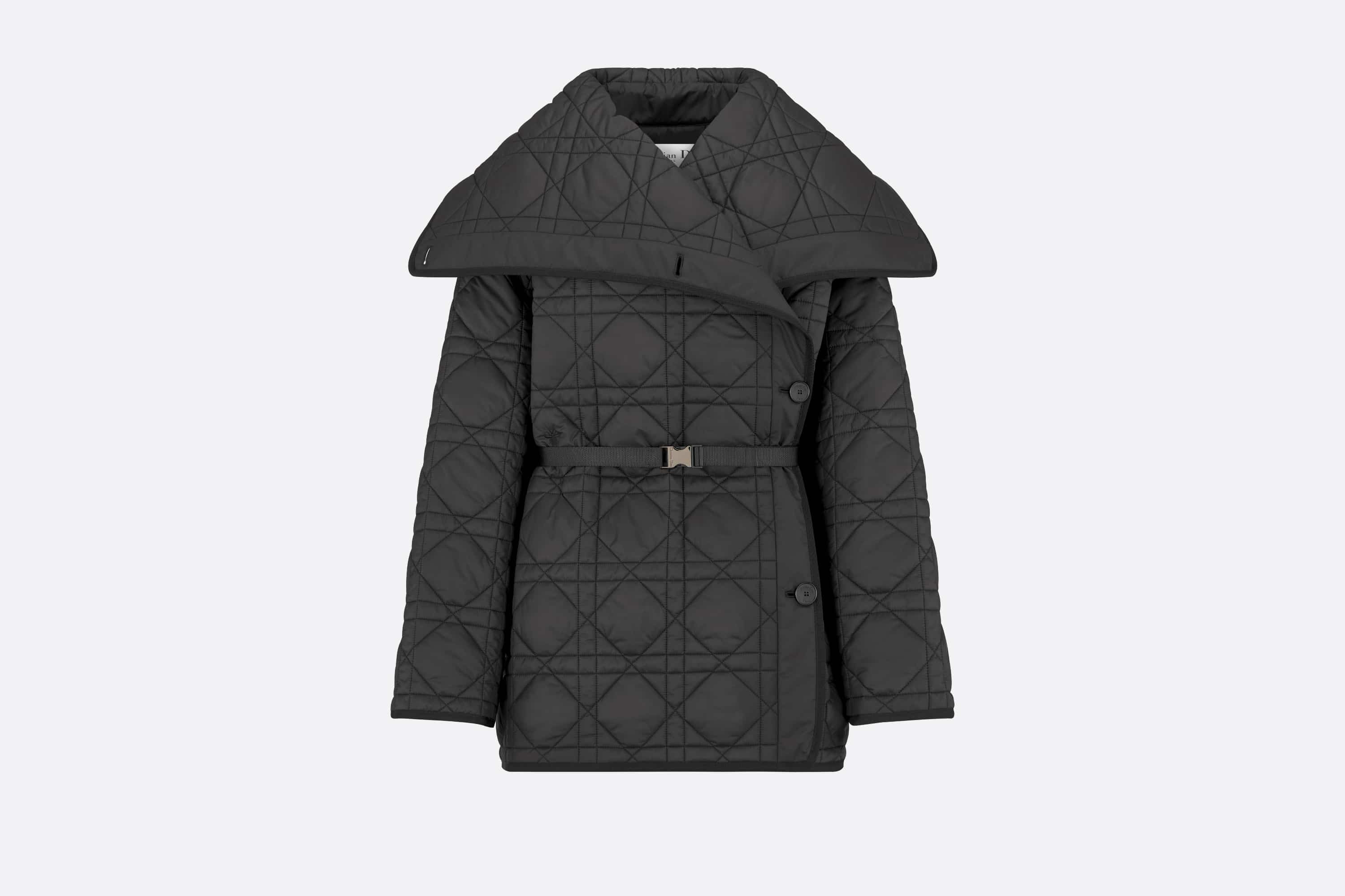 Dior Macrocannage Belted Peacoat | REVERSIBLE