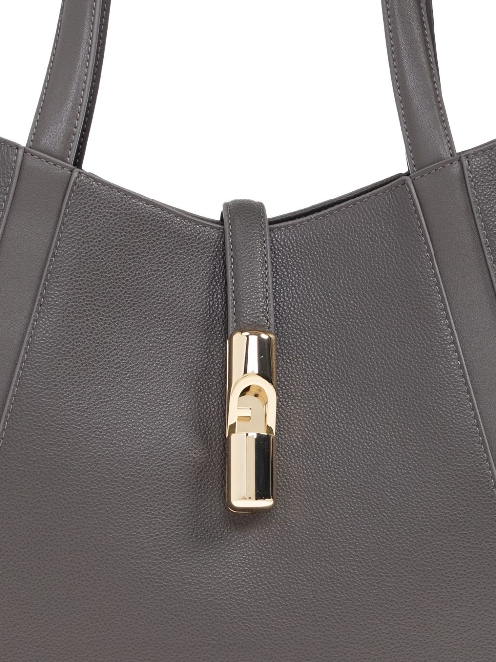 panelled clasp tote bag - 4