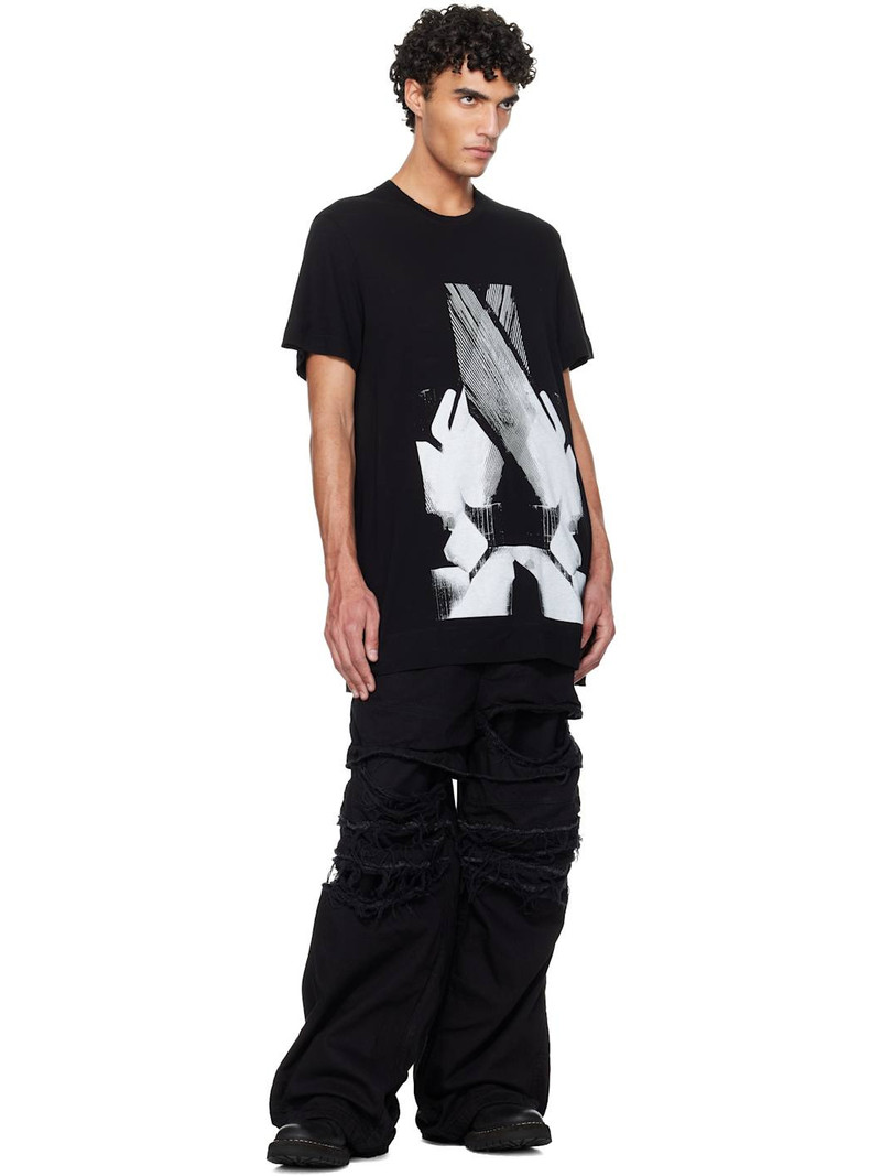 Julius Black Numinous Print Flare T-shirt outlook