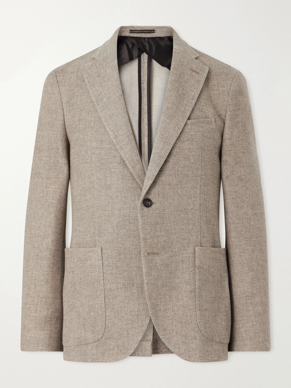 Cotton, Wool and Cashmere-Blend Jacquard Blazer - 1