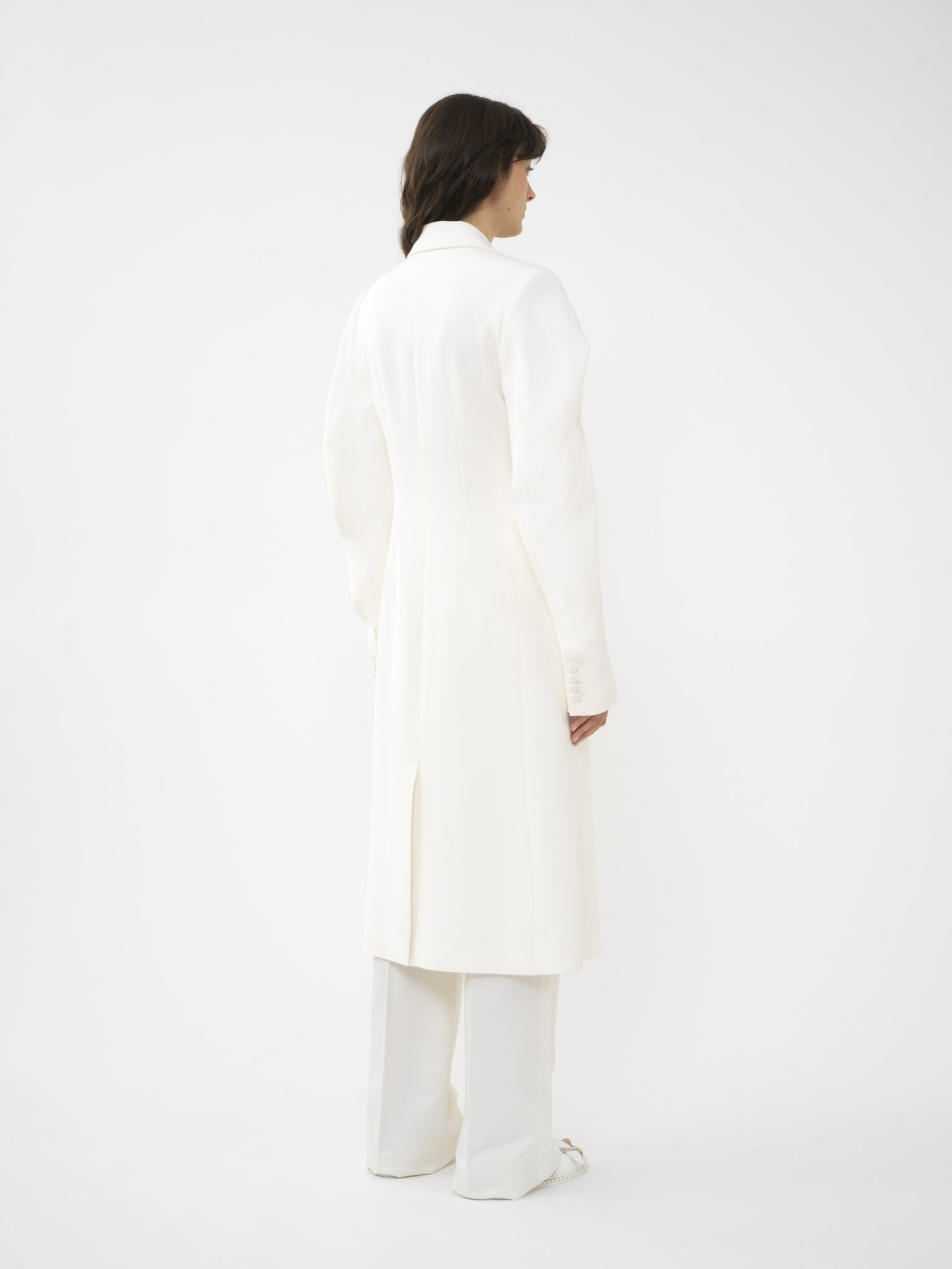 LONG DOUBLE-BREASTED COAT - 5
