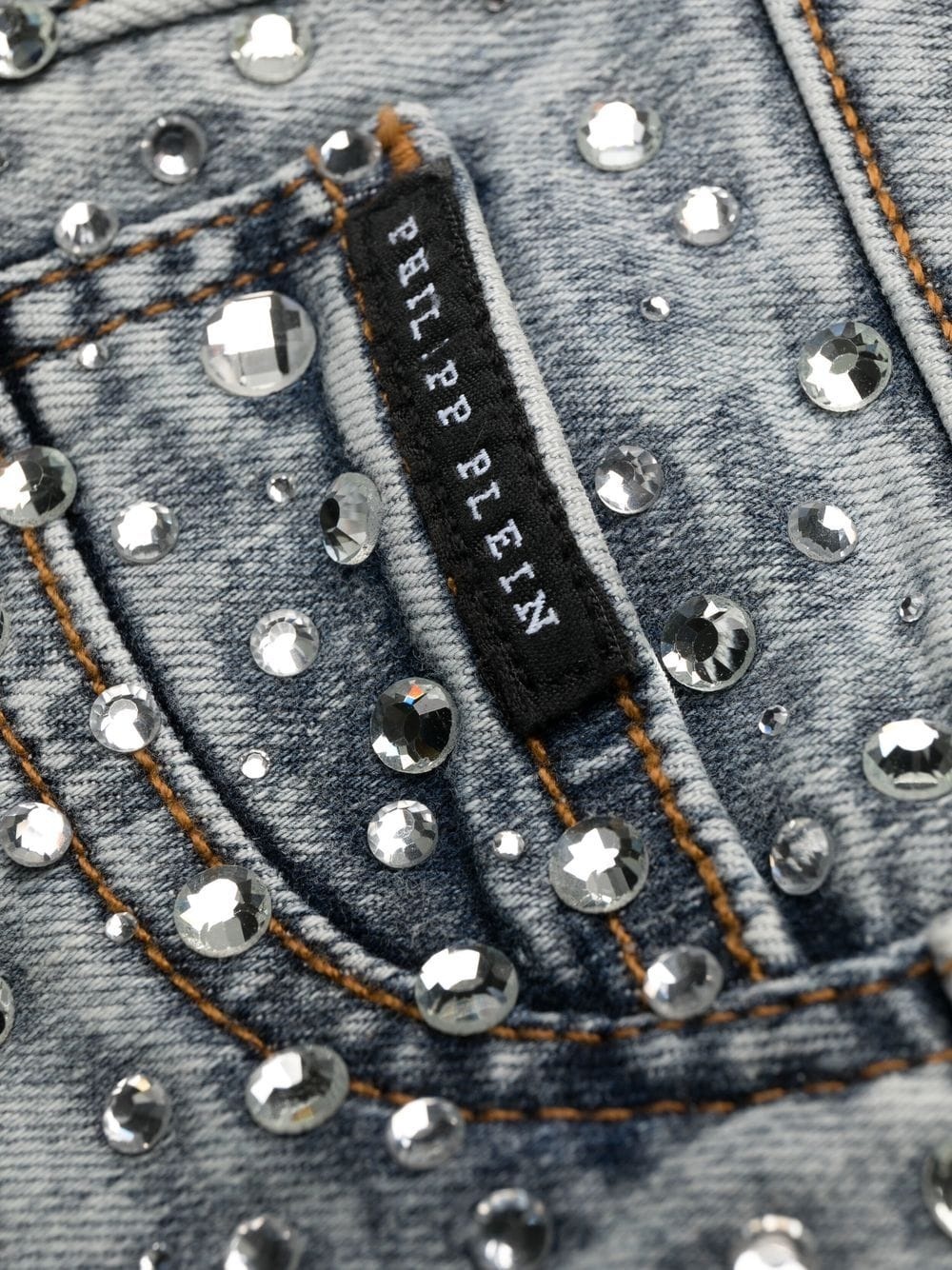 rhinestone-embellished skinny jeans - 3