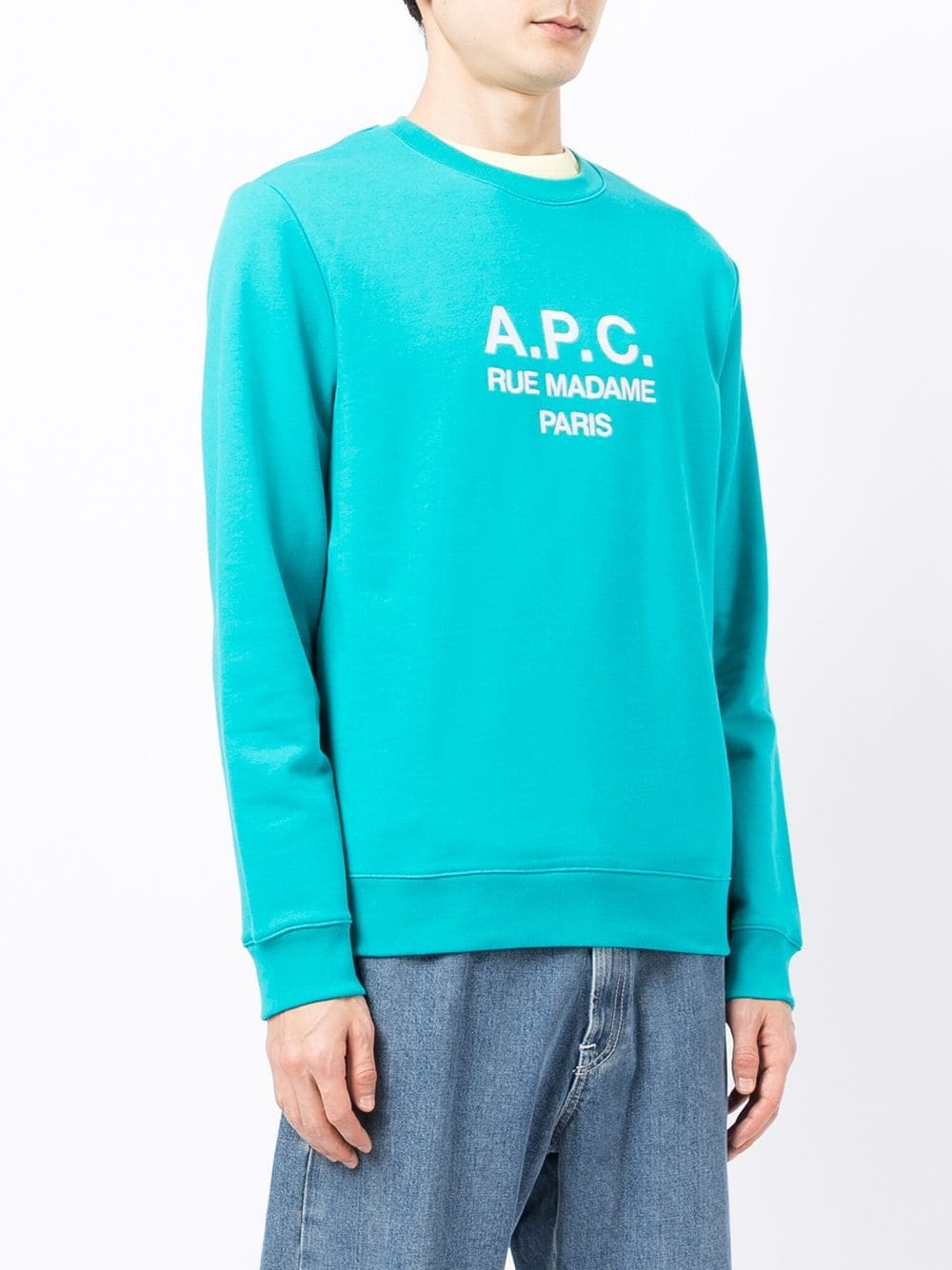 logo-print cotton sweatshirt - 3