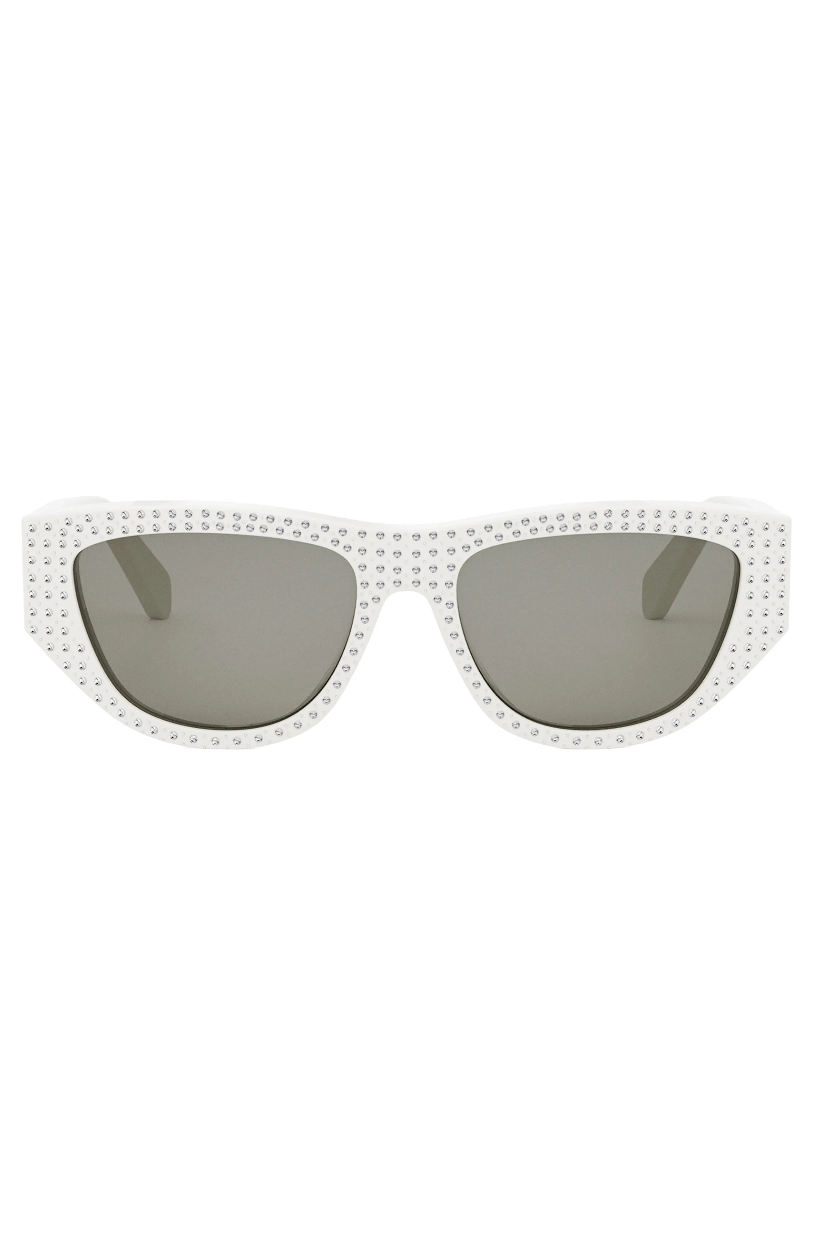 Animation 55mm Gradient Cat Eye Sunglasses in Ivory /Smoke - 1