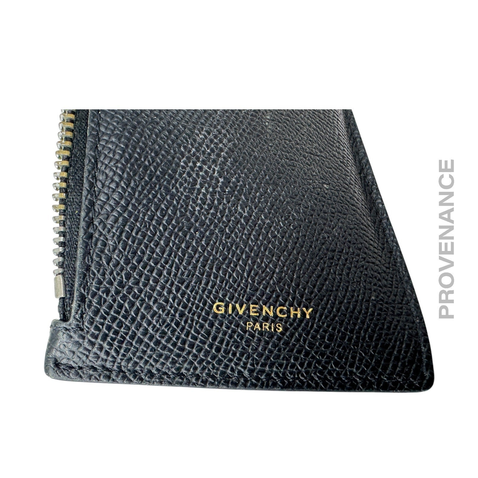 Givenchy Vertical Card Holder Wallet - Black Yellow - 8